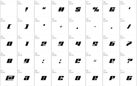 Michigan Condensed Italic