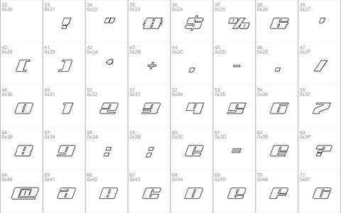 Michigan Outline Italic