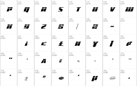 Michigan Condensed Laser Italic