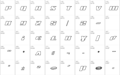 Michigan Outline Italic