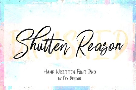 Shutten Reason Free font