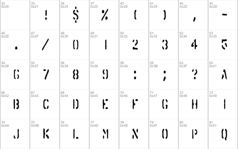 SprayStencilCondensed Regular