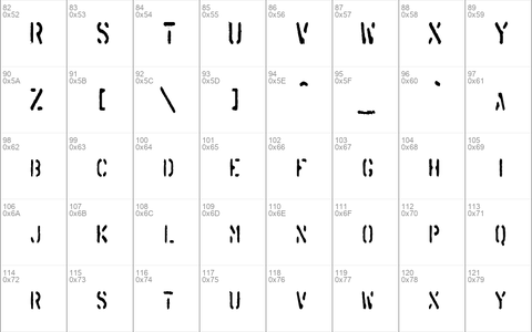 SprayStencilCondensed Regular
