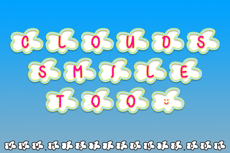 Clouds Smile Too font