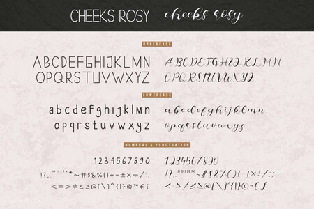 Cheeks Rosy Demo font