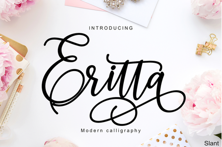 Eritta Slant font