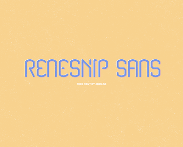 Renesnip Sans font