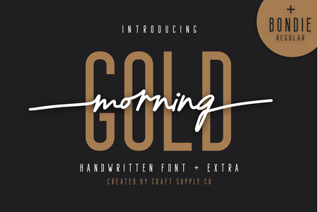 Morning Gold Free font