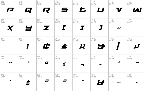 Northstar Condensed Italic