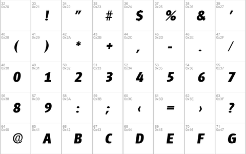 Glasgow-Serial-ExtraBold RegularItalic