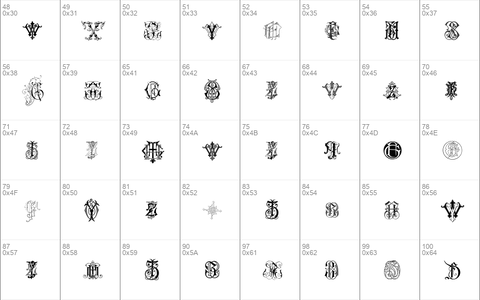 Intellecta Monograms Random Samples Seven