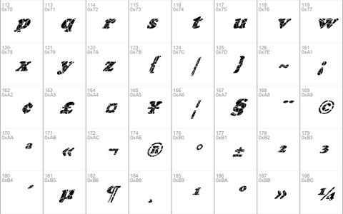 FZ ROMAN 4 CRACKED ITALIC