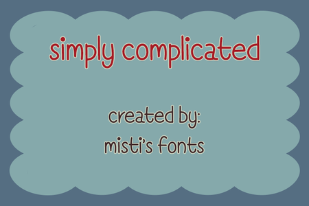 Simply Complicated font