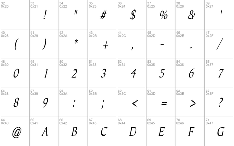 JusticeSystemCondensed Italic