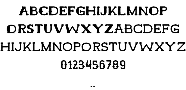 Hamer font