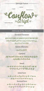 Conflow font