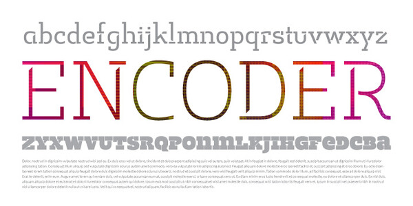 EncoderFat font