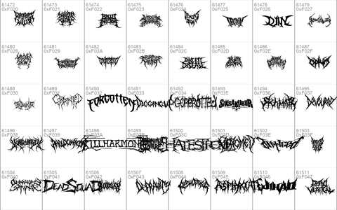 DeathMetal logo Regular