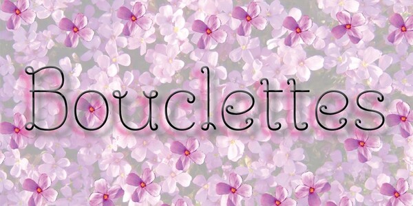 Bouclettes-Bold-Italic font