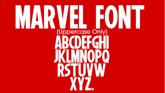 Marvel font