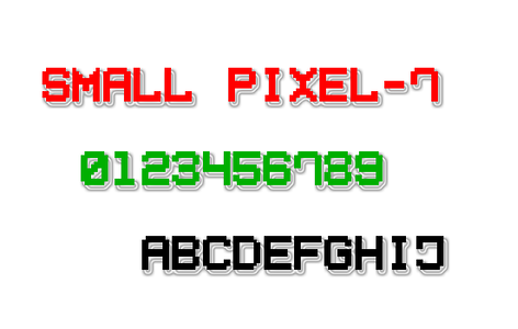Small Pixel7 font