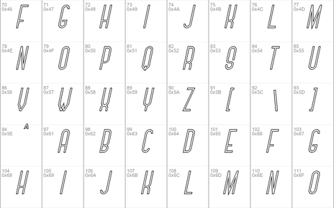 Monometrics font