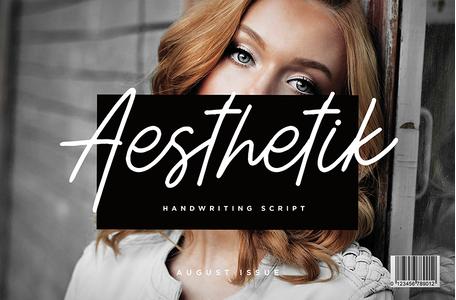 Aesthetik Script font