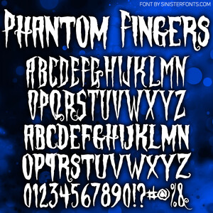 Phantom Fingers font