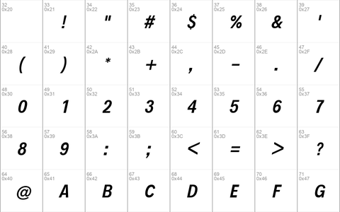 Decalotype SemiBold Italic