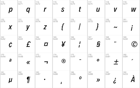 Decalotype Medium Italic