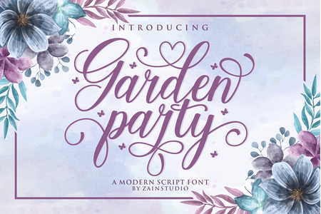 Garden Party font
