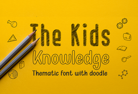 Kid Knowledges 1 outline font
