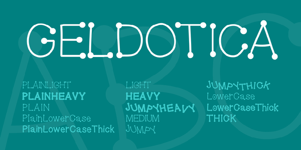 GelDoticaPlainLight font