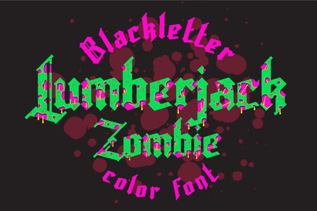 Lumberjack Zombie font