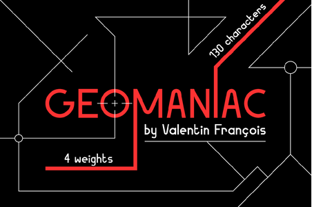 Geomaniac font