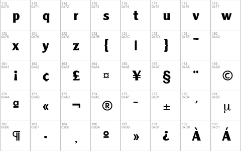 Cleargothic-Serial-ExtraBold Regular