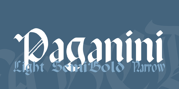 Paganini font
