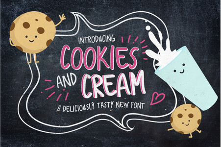 Cookiesandcream font