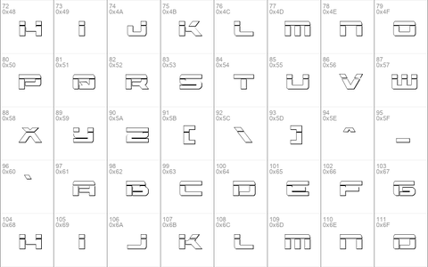 Vorpal Outline Italic