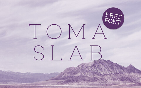 Toma Slab font