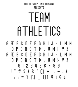 Team Athletics font