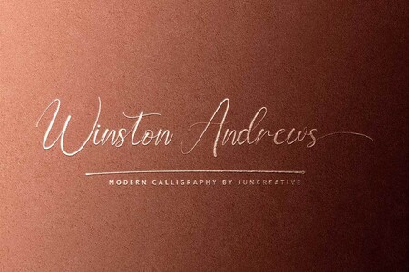 Winston Andrews font