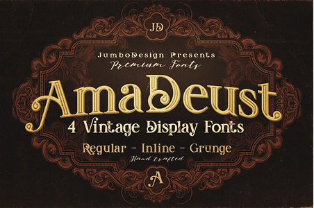 Amadeust Inline font