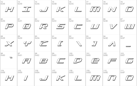 SDF 3D Italic