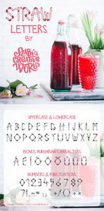 Straw Letters font