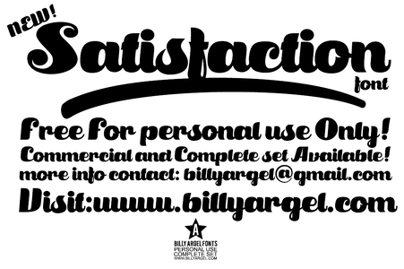 Satisfaction font