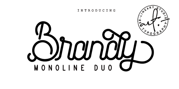 Brandy mono san typeface font