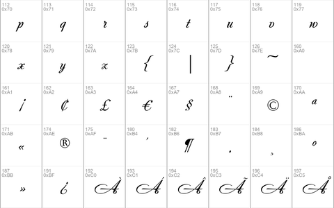 Andantino script Regular