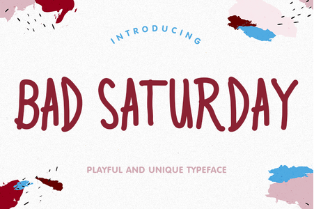 Bad Saturday font