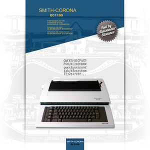 Smith-Corona EC1100 Mini Gothic font